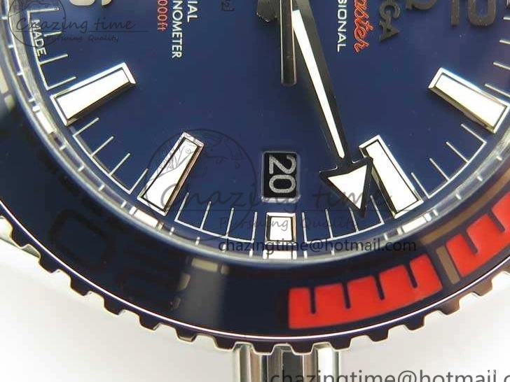 0505 Planet Ocean “Pyeongchang 2018” 43.5mm SS OMF 1:1 Best Edition Blue Dial On Nylon Strap A Soft 8082